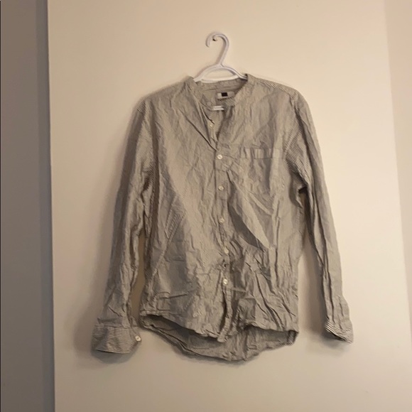 TOPMAN collarless button down - Picture 1 of 2